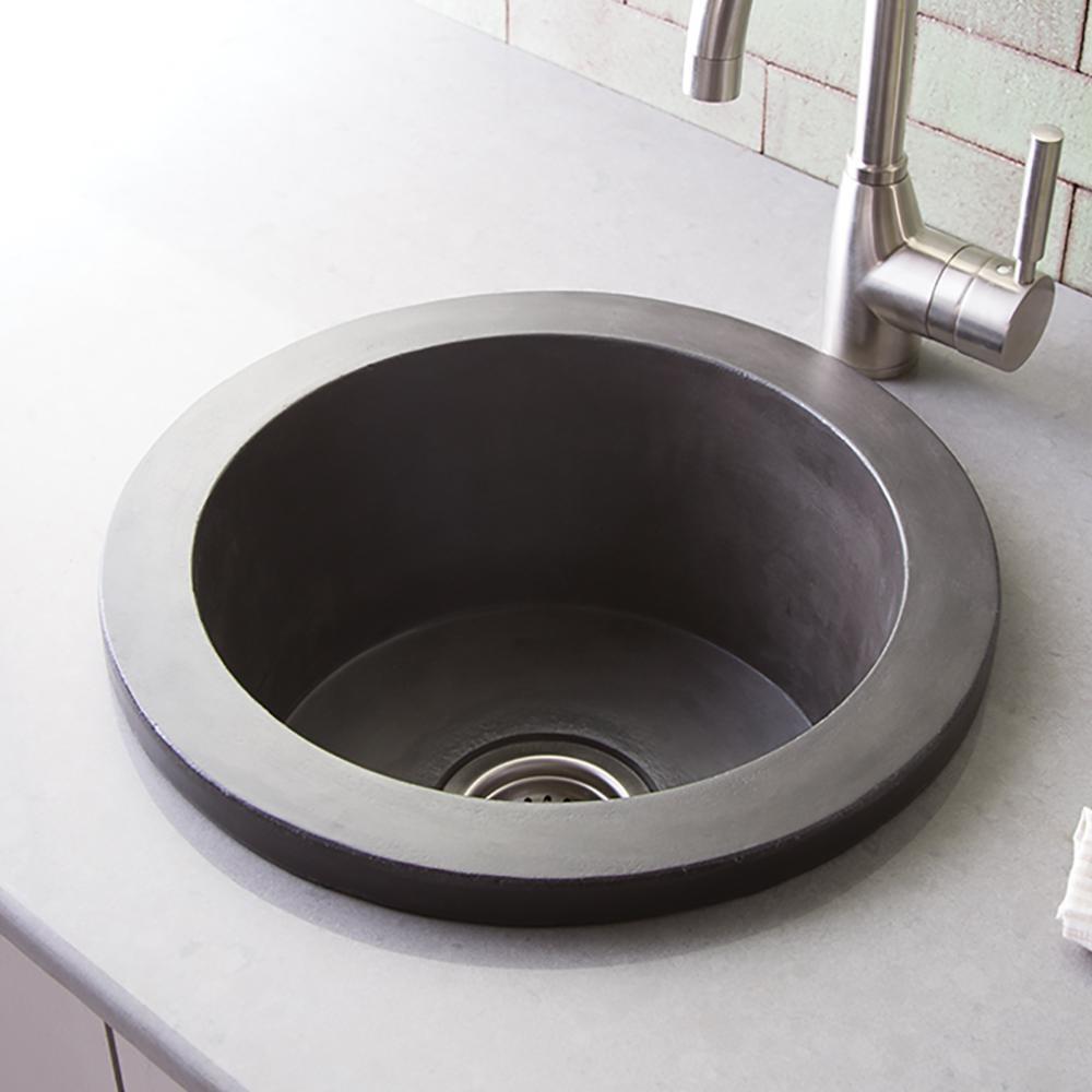 Native Trails Slate 16 x 16 in. Drop-in and Undermount NativeStone&reg; Bar Sink 
