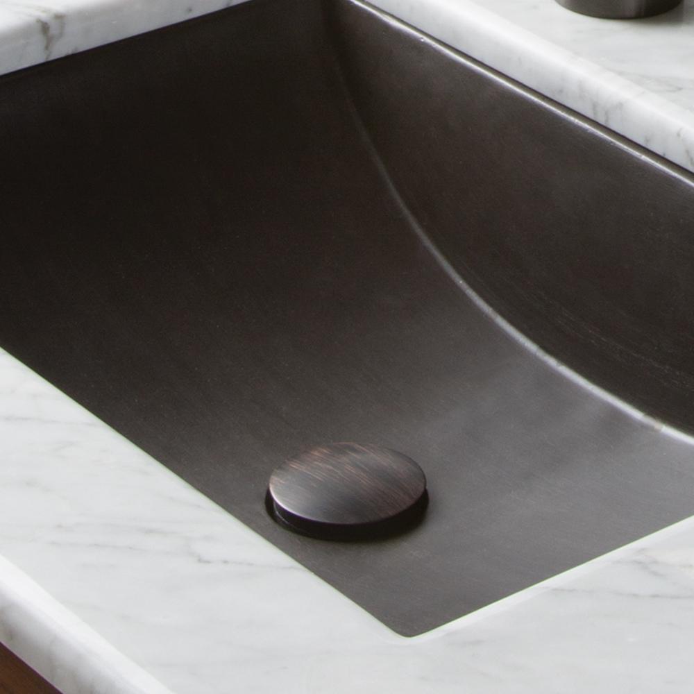 Native Trails Weathered Copper Push to Seal Dome Drain 