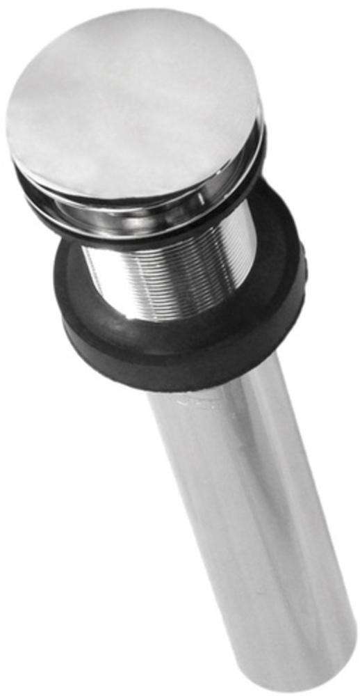 Native Trails Polished Chrome Push to Seal Dome Drain 