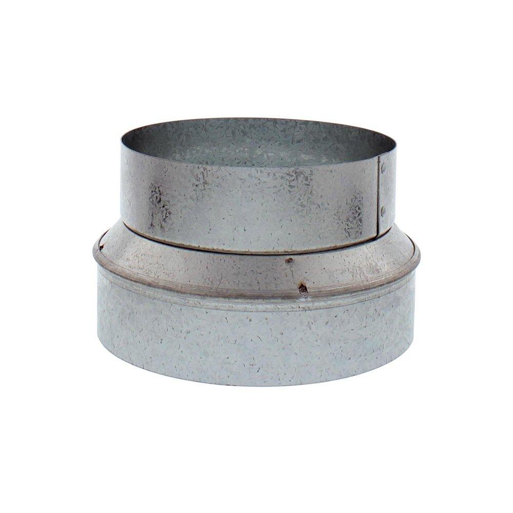 Zephyr Silver 10 Top Outlet 8 Galvanized Round Reducer 
