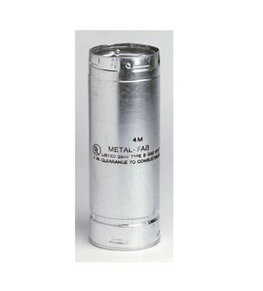 Metal Fab 8 in. Metal Adjustable Length Vent Pipe 