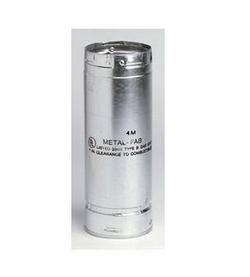 12 x 8 in. Metal Adjustable Length Vent Pipe