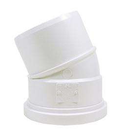 6 in. Gasket x Socket Straight SDR 35 PVC 22-1/2 Degree Elbow