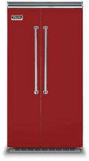 42 in. 25 cu. ft. Counter Depth, Side-By-Side and Full Refrigerator in Apple Red