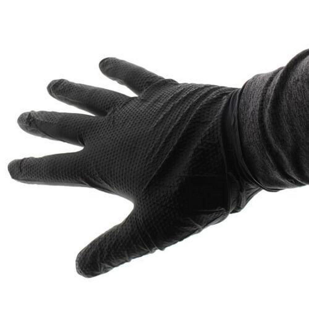 Component Manufacturing Rubber Glove in Black 