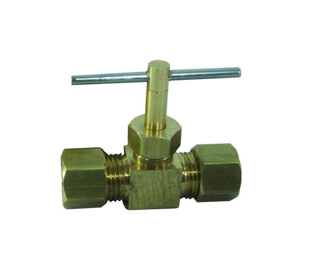 PROFLO® Brass Compression Straight Needle Valve 