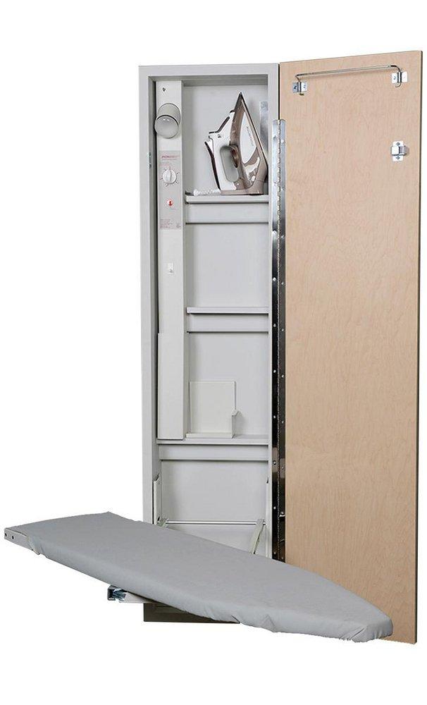 Iron-A-Way Unfinished Wood Swivel Ironing Center 