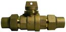 A.Y. McDonald Flared Brass Ball Valve Curb Stop Minneapolis Pattern 