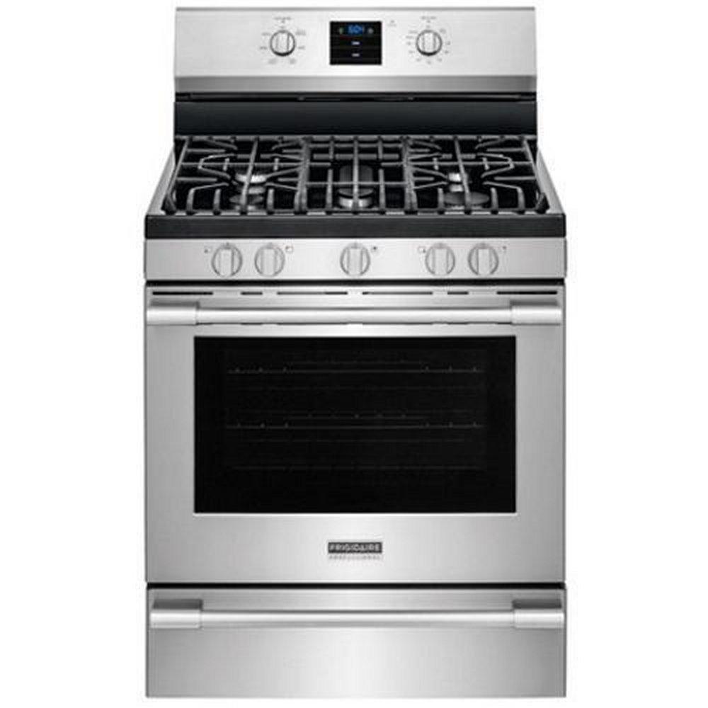 Frigidaire Black 29-7/8 in. Gas 5-Burner Sealed Freestanding Range 