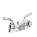 1.5 gpm 3-Hole Widespread Bathroom Faucet with Metal Pop-Up Drain Assembly and Double-Handle in Polished Chrome