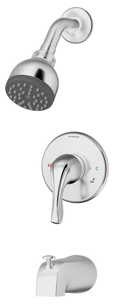 Symmons Industries Polished Chrome Single Handle Single Function Bathtub & Shower Faucet 