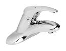 1.5 gpm Centerset Bathroom Faucet with Braided Supply Hose and Single Lever Handle in Polished Chrome