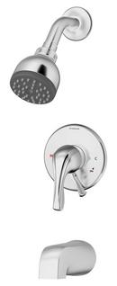Symmons Industries Polished Chrome Two Handle Single Function Bathtub & Shower Faucet 