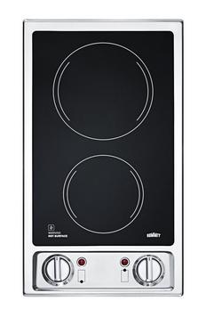 11-1/4 in. Drop-In Electric Cooktop in Black