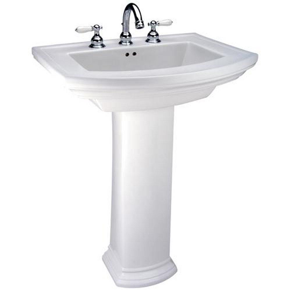 Mansfield Plumbing Products White Pedestal Vessel 