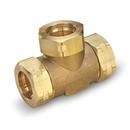 FlashShield+&trade; Run Reducing Brass Flexible Gas Pipe Tee 