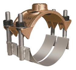 6 in. IP Brass Double Strap Saddle with EPDM Gasket