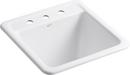 KOHLER White 3-Hole 1-Bowl Laundry Sinks 