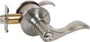 Reversible Right Hand Entry Lever in Satin Nickel