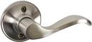 Right Hand Dummy Lever Reversible in Satin Nickel