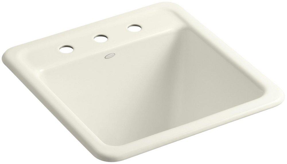 KOHLER Biscuit 21 x 22 in. Top Mount and Undermount Laundry Sink 