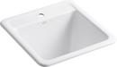 KOHLER White 1-Hole 1-Bowl Laundry Sinks 