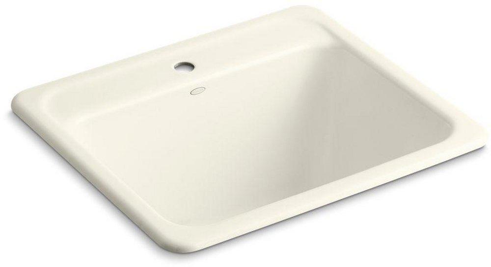 KOHLER Biscuit 25 x 22 in. Top Mount and Undermount Laundry Sink 