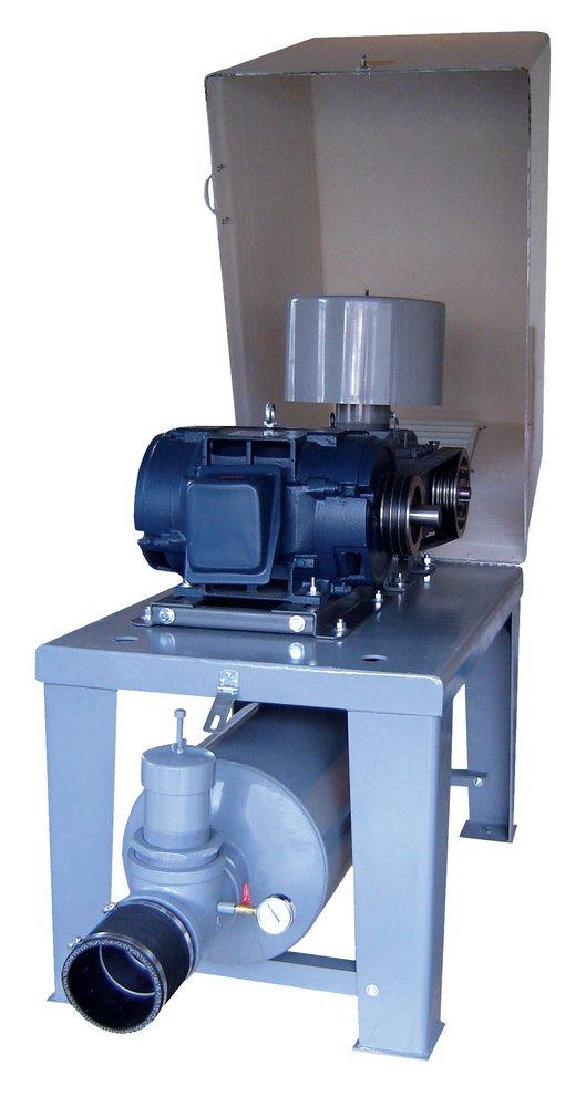Tri-State Wastewater Grey 4M Class 208/230/460V 3-Phase ODP Motor Raised Base Blower Package 