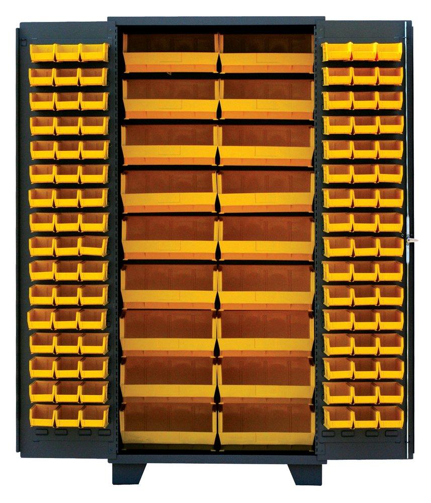 Logistics Supply Company Grey Plastic Bin Storage Cabinet 