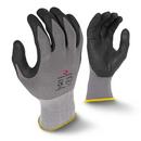 Size XL Micro-foam Nitrile Coated Spandex and Foam Assembly and Construction Reusable Gloves in Grey