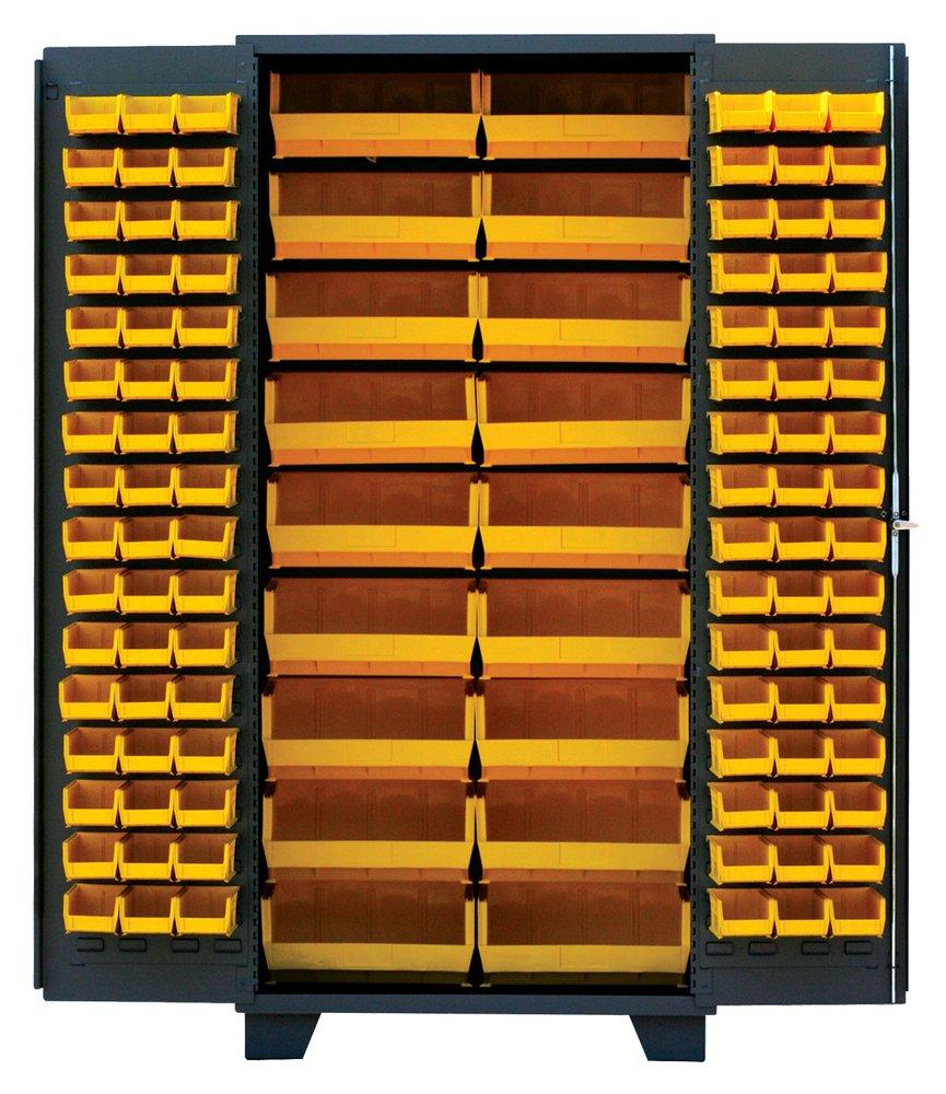 Logistics Supply Company Grey Plastic Bin Storage Cabinet 