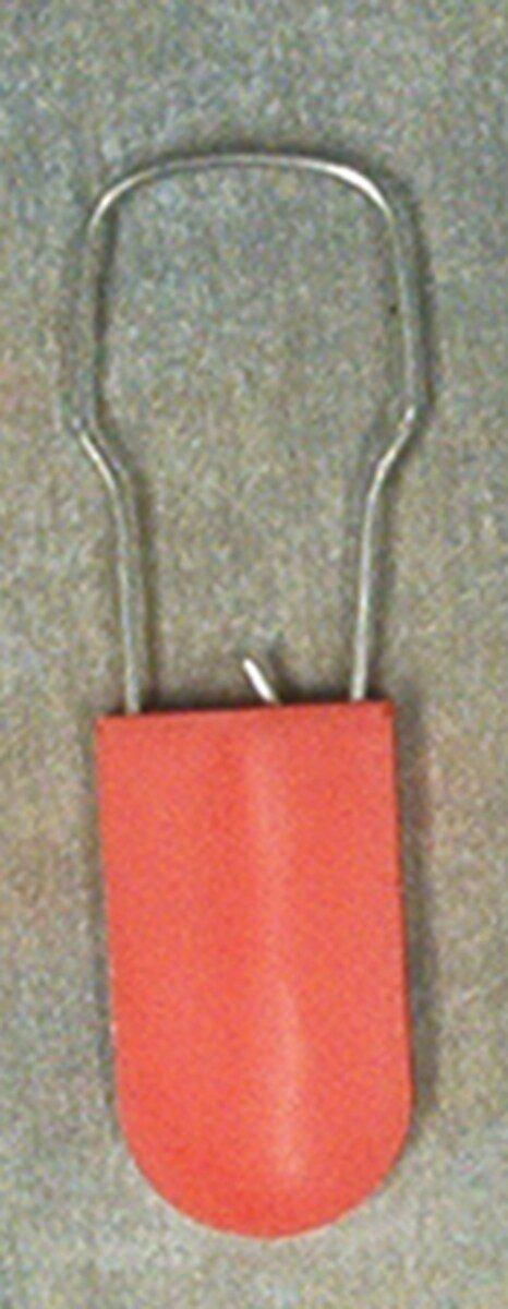 AccuformNMC Red Plastic Padlock Wire Seals 100 Pack 