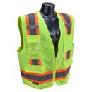 Radians Hi-Viz Green Surveyor Heavy Duty Solid Twill Safety Vest 