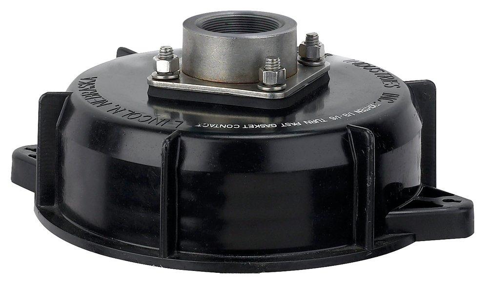 Neptune Chemical Pump Company Capmount Adapter with 2 in Stainless Steel Bulkhead Fitting 