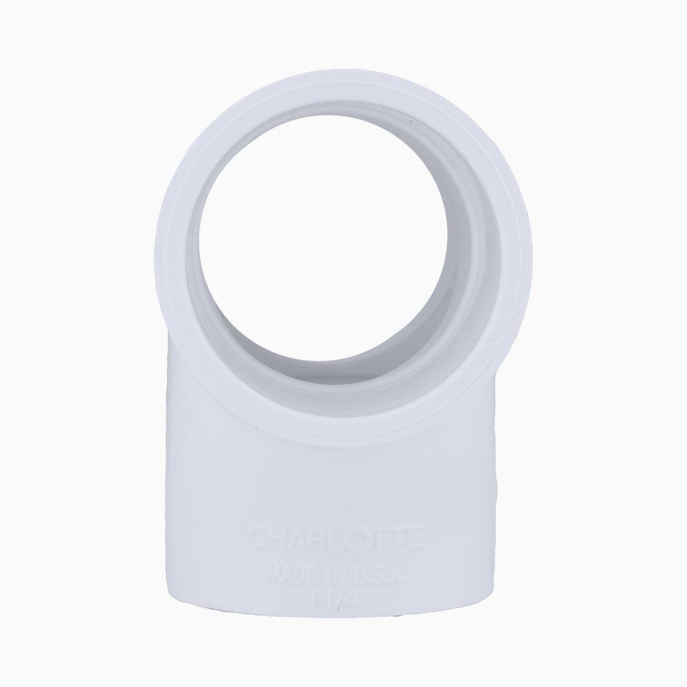 White PVC DWV 3-Piece Double Combination Wye (Fabricated) 