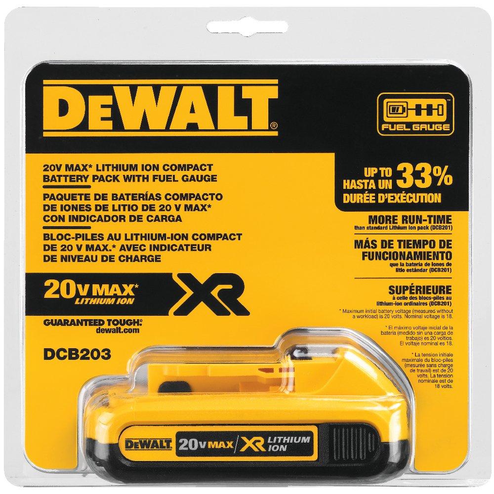 DEWALT Yellow 20V Lithium-Ion Battery Pack 
