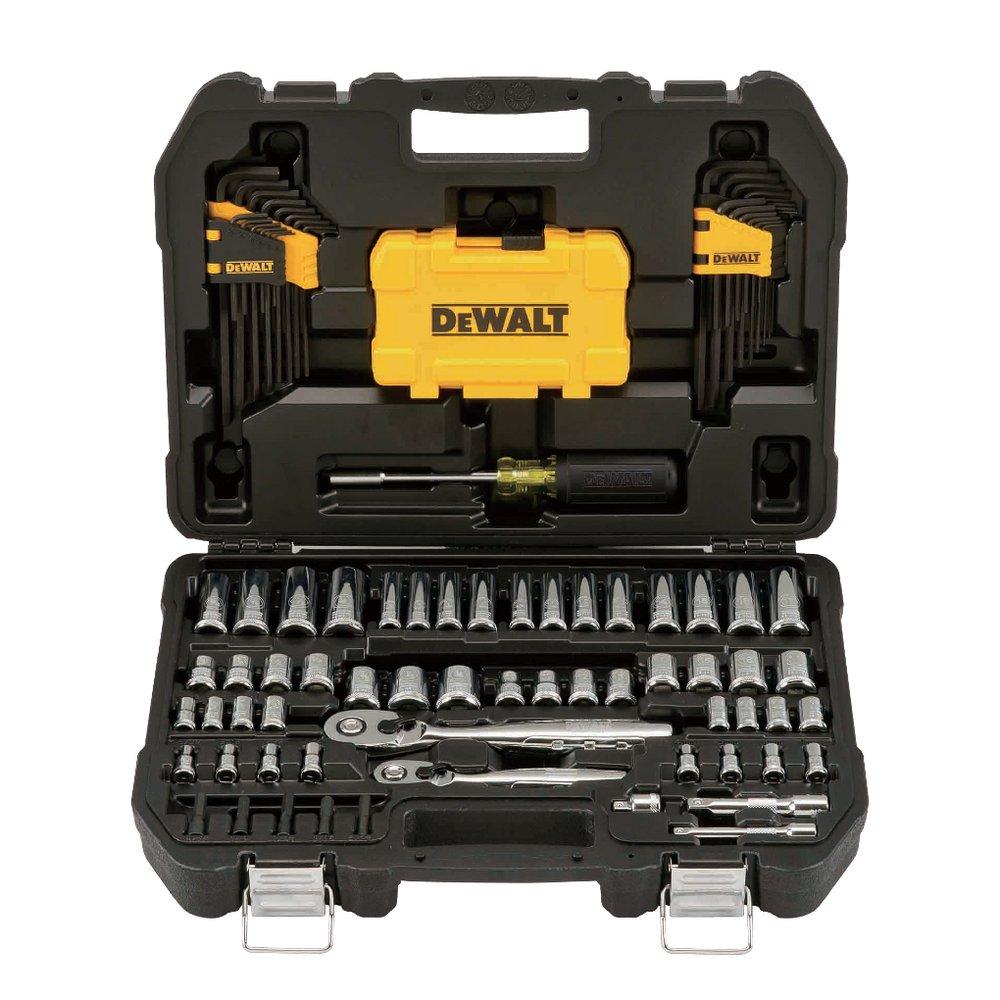 DEWALT Chrome Mechanics Tool Set with Case 