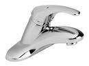 Symmons Industries Polished Chrome Bathroom Sink Faucet with Braided Supply Hose and Single Lever Handle 