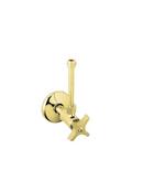 1/2 in Four Arm Handle Angle Supply Stop Valve in Vibrant Polished Brass