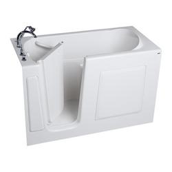 59-1/2 x 29-3/4 in. Soaker Walk-In Bathtub with Left Drain in White