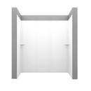 36 in. Shower Wall Kit in White