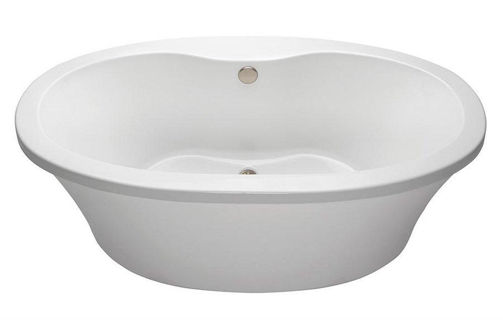 MTI Whirlpools&reg; White 66 x 36-3/4 in. Freestanding Bathtub with Center Drain 