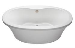 66 x 36-3/4 in. Freestanding Bathtub with Center Drain in White