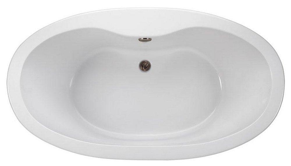 MTI Whirlpools&reg; White 66 x 36-3/4 in. Freestanding Bathtub with Center Drain 