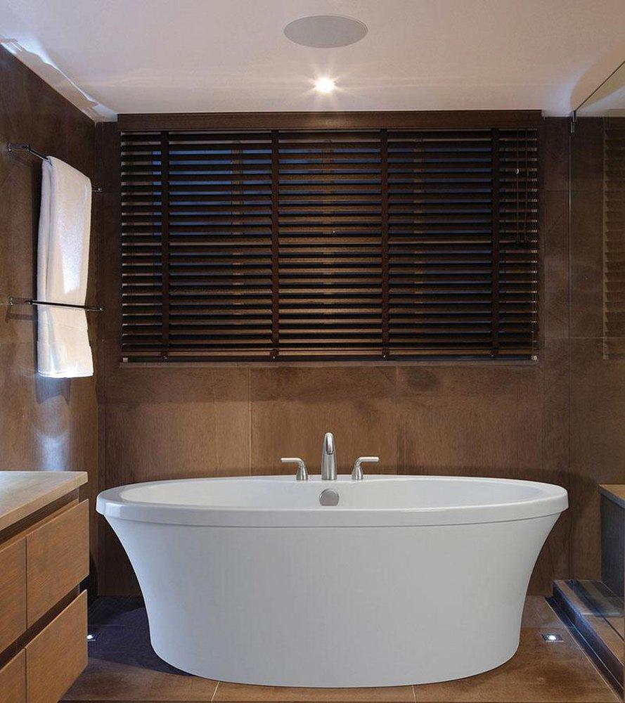 MTI Whirlpools&reg; White 66 x 36-3/4 in. Freestanding Bathtub with Center Drain 