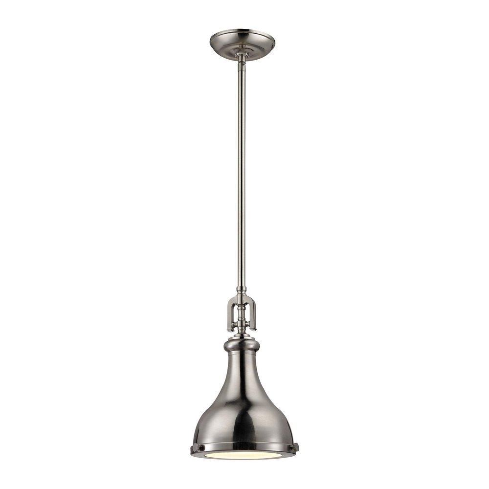 Elk Home Brushed Nickel 1-Light Pendant 