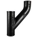 Black No Hub Cast Iron Reducing Upright Wye 