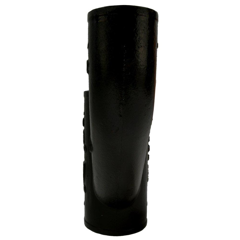 Black No Hub Cast Iron Reducing Upright Wye 