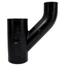 Black No Hub Cast Iron Reducing Upright Wye 