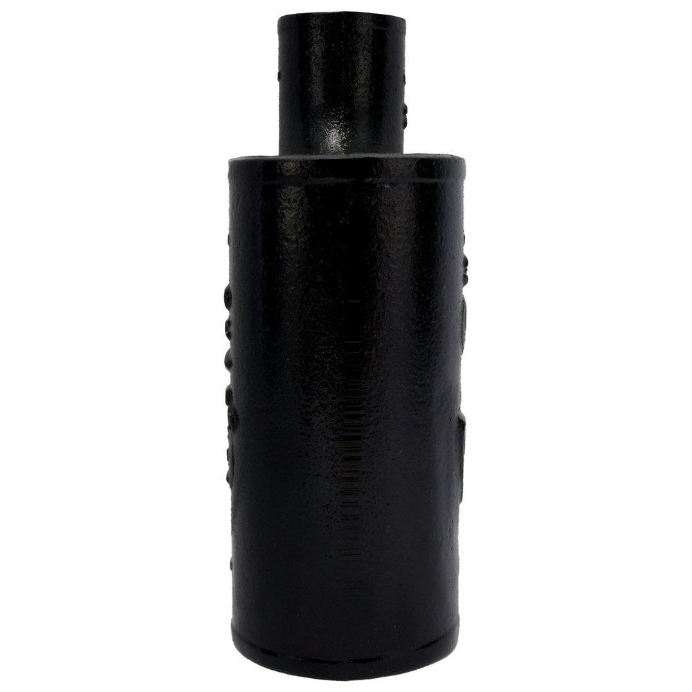 Black No Hub Cast Iron Reducing Upright Wye 